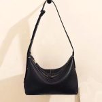 Trendy Leather Shoulder Bag, Top Layer Full Grain Cowhide Leather