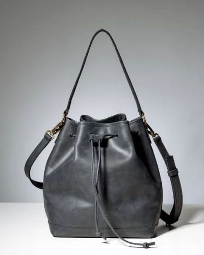 Black Bucket Bag