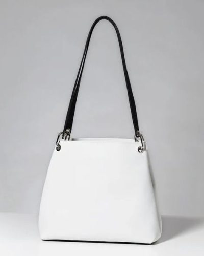 White Leather Hobo Bag