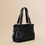 Vintage PU Leather Boston Tote Bag for Women
