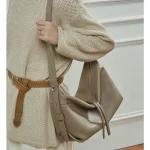 Cowhide Soft Shopper Hobo Bag