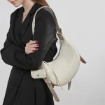 Crocodile Pattern Leather Hobo Bag