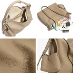 Leather Commuter Hobo Bag - Crescent