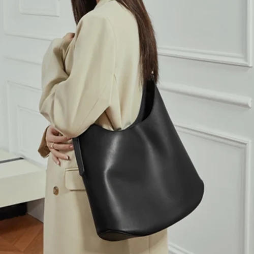 Cowhide Large Shopper Hobo Bag