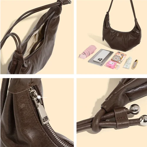 Vintage Crescent Underarm Hobo Bag