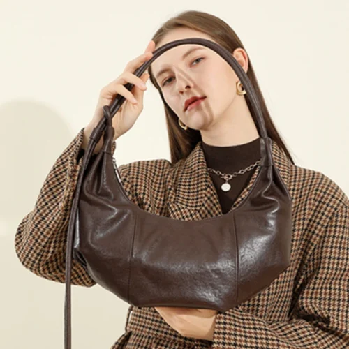 Vintage Crescent Underarm Hobo Bag