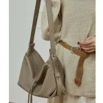 Cowhide Soft Shopper Hobo Bag