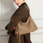 Vintage Leather Tassel Hobo Bag