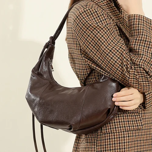 Vintage Crescent Underarm Hobo Bag
