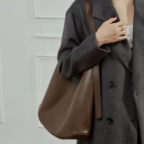 Cowhide Large Shopper Hobo Bag