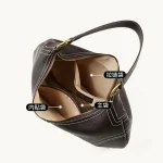 Leather Crescent Commuter Hobo Bag