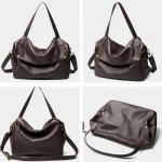 Cowhide Large Messenger Hobo Bag