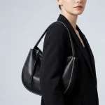 Leather Underarm Commuter Hobo Bag
