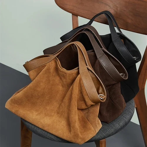 Vintage Leather Slouchy Hobo Bag