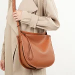 Leather Underarm Commuter Hobo Bag