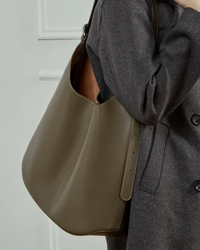Cowhide Large Shopper Hobo Bag