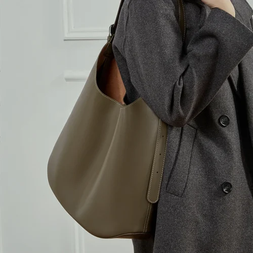 Cowhide Large Shopper Hobo Bag