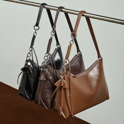 Retro Leather Underarm Hobo Bag