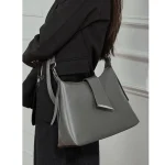 Cowhide Large Commuter Hobo Bag