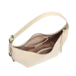 Leather Half Moon Hobo Bag