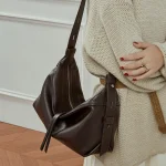 Cowhide Soft Shopper Hobo Bag