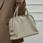 Cowhide Large Shell Tote Bag
