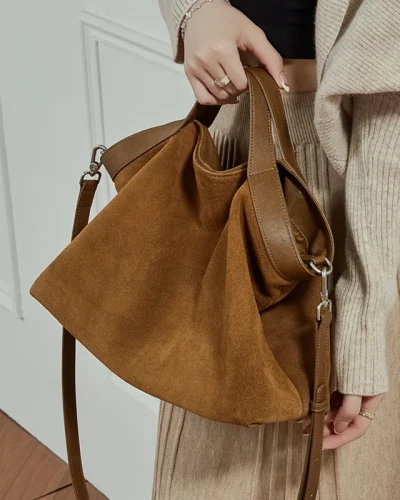 Vintage Leather Slouchy Hobo Bag