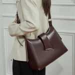 Cowhide Large Commuter Hobo Bag
