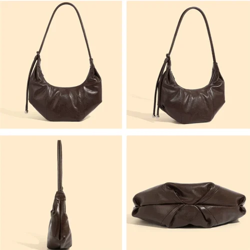 Vintage Crescent Underarm Hobo Bag