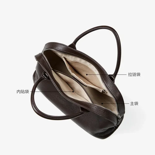 Cowhide Large Shell Tote Bag